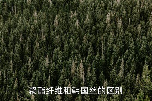 聚酯纖維和韓國絲的區(qū)別