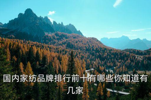 國(guó)內(nèi)家紡品牌排行前十有哪些你知道有幾家