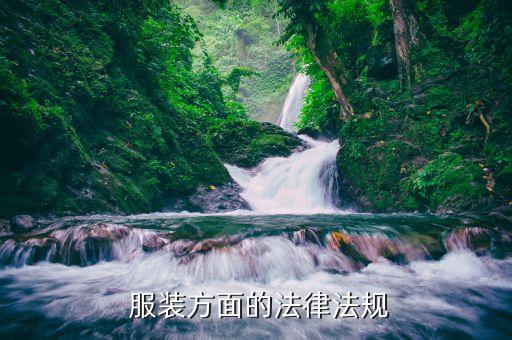  服裝方面的法律法規(guī)