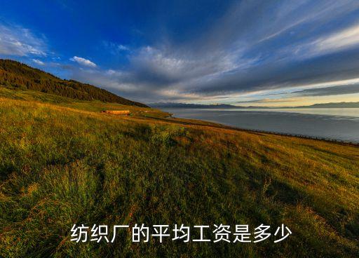 紡織廠的平均工資是多少