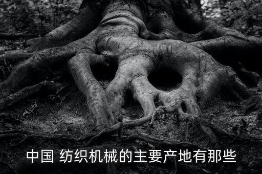 中國(guó) 紡織機(jī)械的主要產(chǎn)地有那些