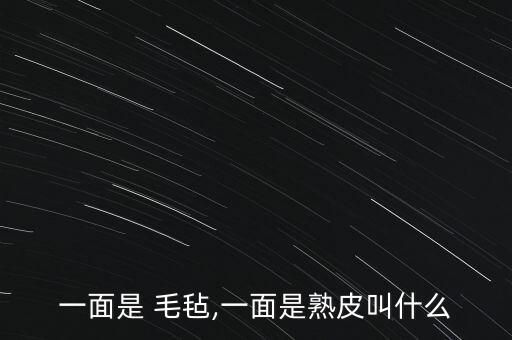 一面是 毛氈,一面是熟皮叫什么