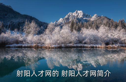  射陽人才網(wǎng)的 射陽人才網(wǎng)簡介