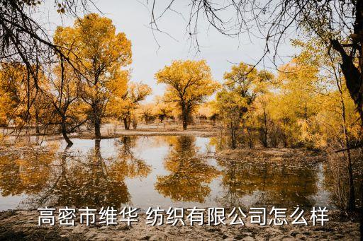  高密市維華 紡織有限公司怎么樣