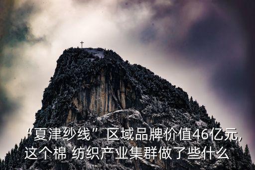 “夏津紗線”區(qū)域品牌價(jià)值46億元,這個(gè)棉 紡織產(chǎn)業(yè)集群做了些什么
