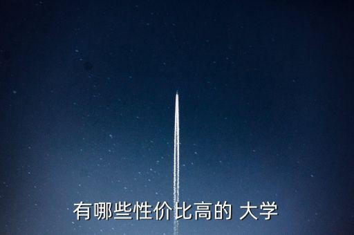 有哪些性?xún)r(jià)比高的 大學(xué)