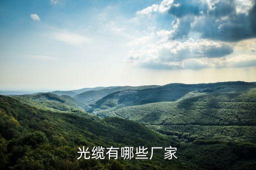 光纜有哪些廠家