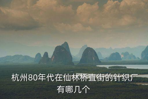  杭州80年代在仙林橋直街的針織廠有哪幾個(gè)