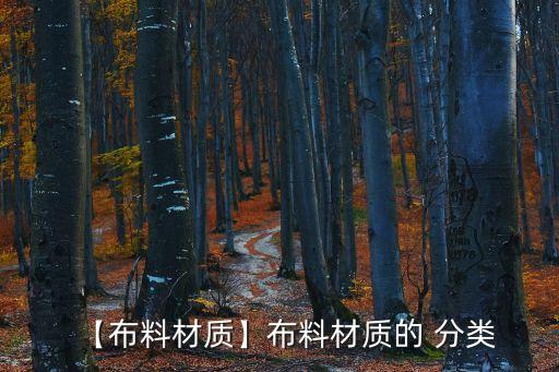 【布料材質(zhì)】布料材質(zhì)的 分類