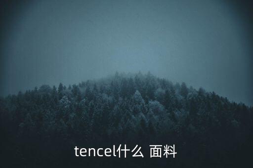 tencel什么 面料