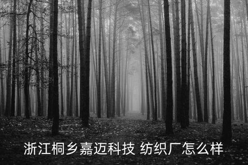 浙江桐鄉(xiāng)嘉邁科技 紡織廠怎么樣