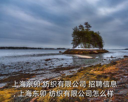  上海東卯 紡織有限公司 招聘信息, 上海東卯 紡織有限公司怎么樣