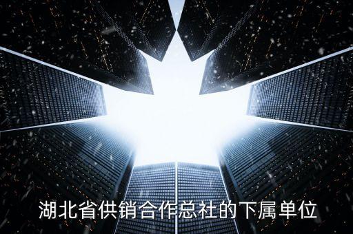  湖北省供銷合作總社的下屬單位