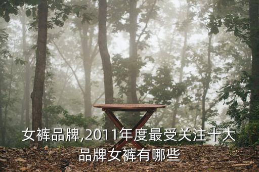 女褲品牌,2011年度最受關(guān)注十大品牌女褲有哪些