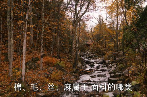 棉、毛、絲、麻屬于 面料的哪類
