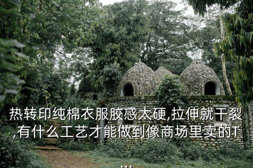 熱轉(zhuǎn)印純棉衣服膠感太硬,拉伸就干裂,有什么工藝才能做到像商場里賣的T...