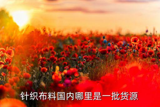 針織布料國內(nèi)哪里是一批貨源