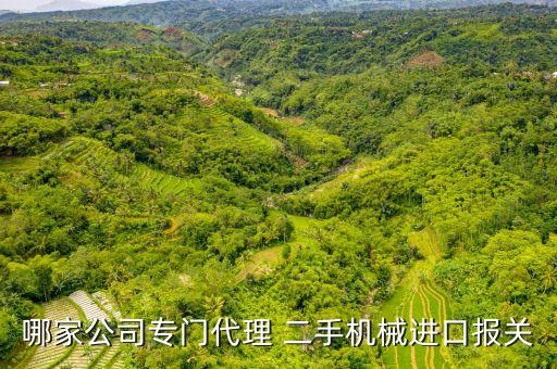 哪家公司專門代理 二手機械進口報關(guān)