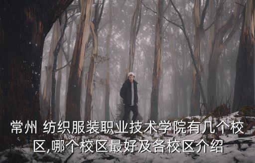 常州 紡織服裝職業(yè)技術(shù)學(xué)院有幾個(gè)校區(qū),哪個(gè)校區(qū)最好及各校區(qū)介紹