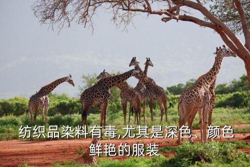  紡織品染料有毒,尤其是深色、顏色鮮艷的服裝