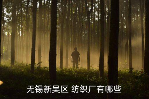 無錫新吳區(qū) 紡織廠有哪些