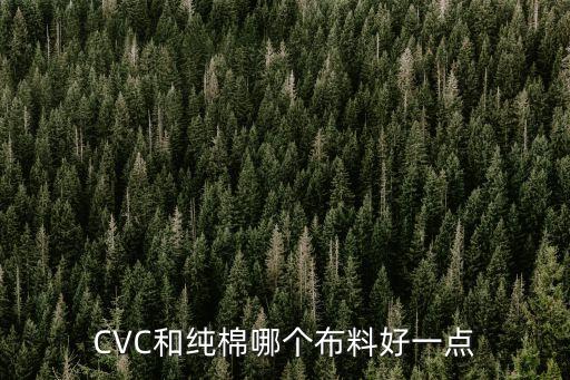 CVC和純棉哪個布料好一點(diǎn)
