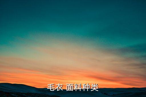 毛衣 面料種類