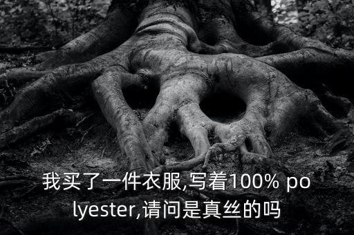 我買了一件衣服,寫著100% polyester,請問是真絲的嗎