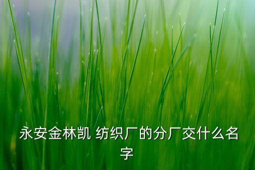 永安市田龍紡織染整有限公司