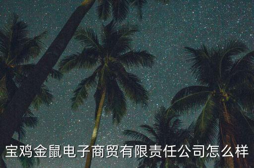 寶雞金鼠電子商貿(mào)有限責(zé)任公司怎么樣