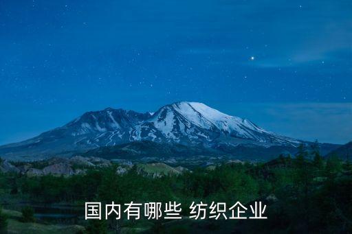 國(guó)內(nèi)有哪些 紡織企業(yè)