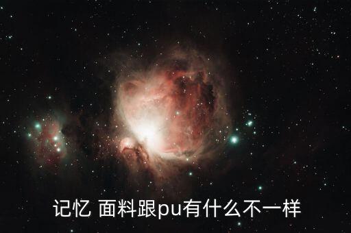  記憶 面料跟pu有什么不一樣