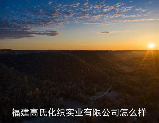 福建高氏化織實(shí)業(yè)有限公司怎么樣