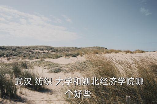  武漢 紡織 大學(xué)和湖北經(jīng)濟(jì)學(xué)院哪個好些
