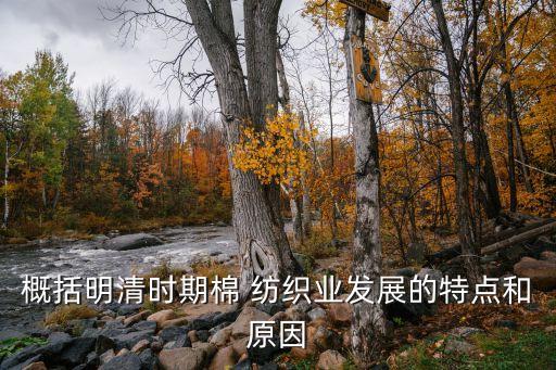 概括明清時(shí)期棉 紡織業(yè)發(fā)展的特點(diǎn)和原因
