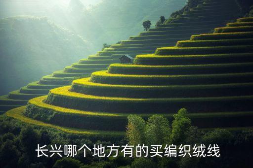  長興哪個地方有的買編織絨線