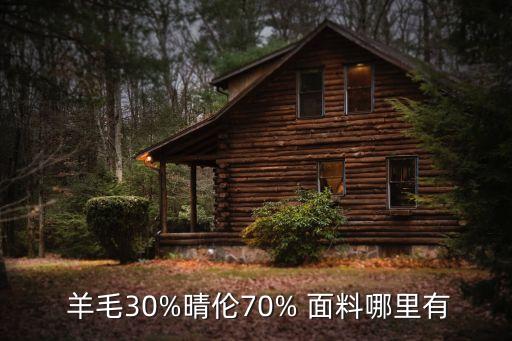  羊毛30%晴倫70% 面料哪里有