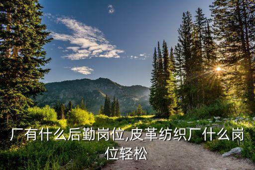 紡織廠有什么后勤崗位,皮革紡織廠什么崗位輕松