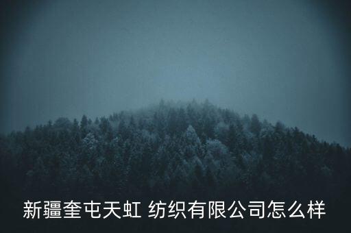 新疆奎屯天虹 紡織有限公司怎么樣