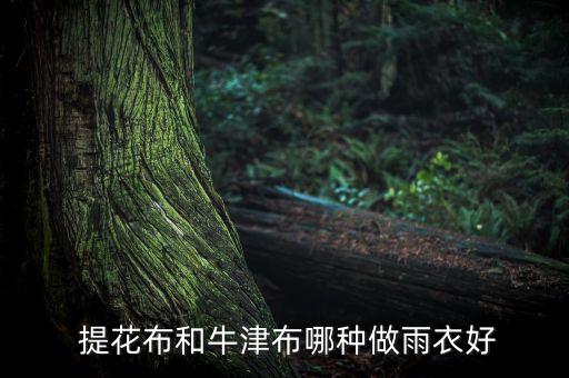  提花布和牛津布哪種做雨衣好