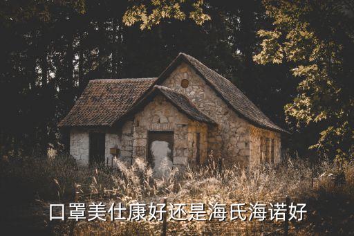 口罩美仕康好還是海氏海諾好