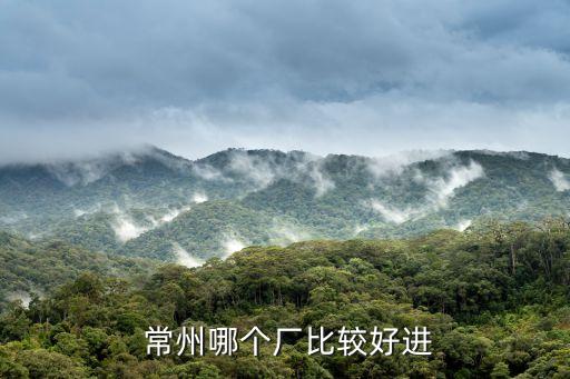  常州哪個(gè)廠比較好進(jìn)