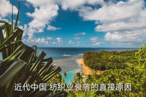 近代中國(guó) 紡織業(yè)衰落的直接原因