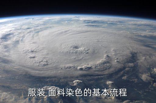 服裝 面料染色的基本流程