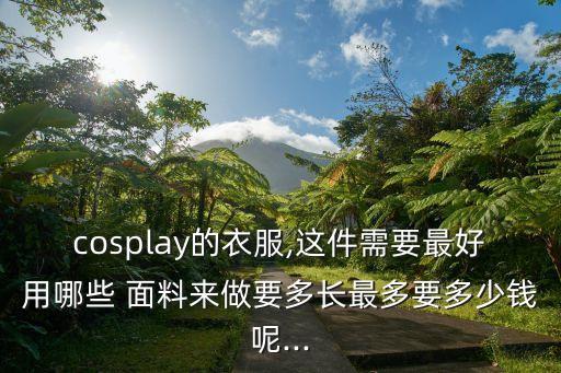 cosplay的衣服,這件需要最好用哪些 面料來做要多長最多要多少錢呢...