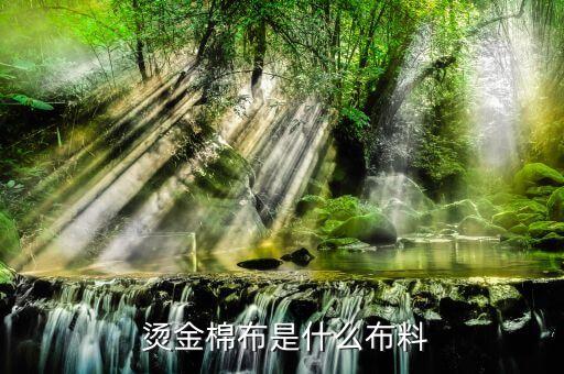  燙金棉布是什么布料