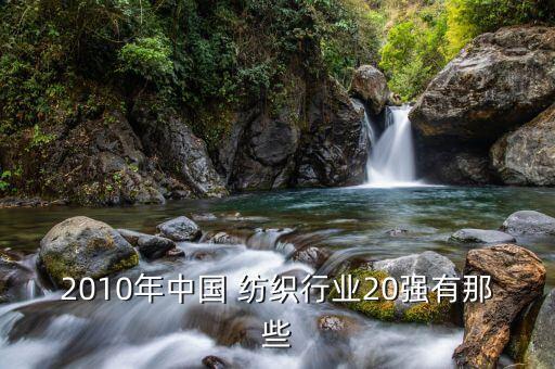 2010年中國(guó) 紡織行業(yè)20強(qiáng)有那些