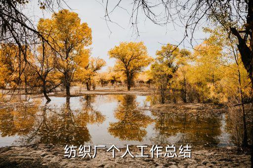  紡織廠個人工作總結(jié)