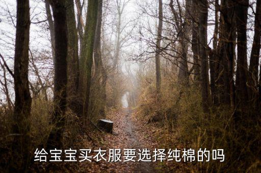 給寶寶買(mǎi)衣服要選擇純棉的嗎