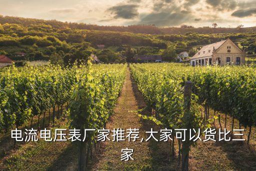 電流電壓表廠家推薦,大家可以貨比三家